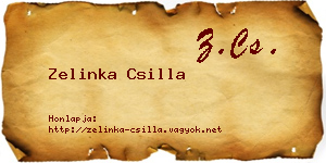Zelinka Csilla névjegykártya